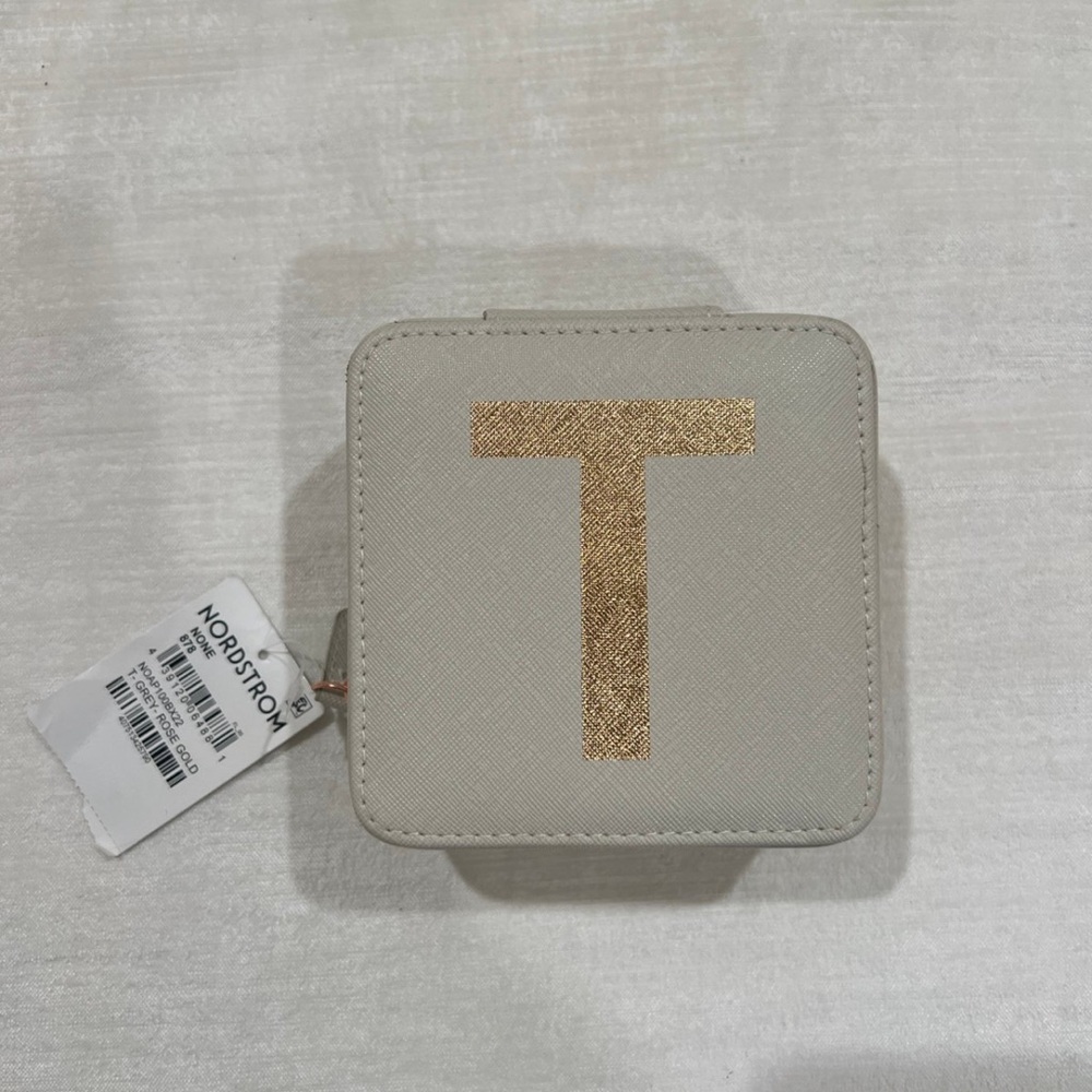 NWT Letter T Jewelry Box- Travel Size